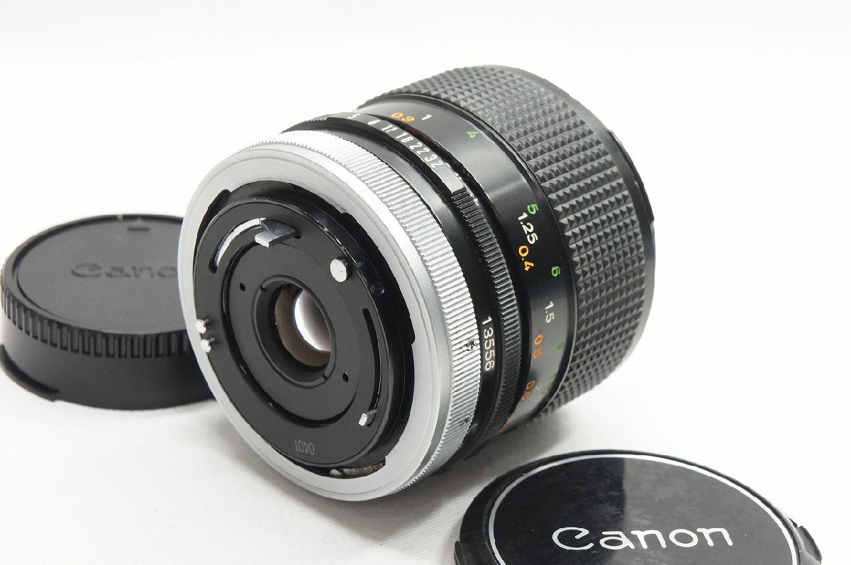 【アルプスカメラ】Canon キヤノン FD 50mm F3.5 MACRO S.S.C. FDマウント 単焦点レンズ 230802bk_画像3
