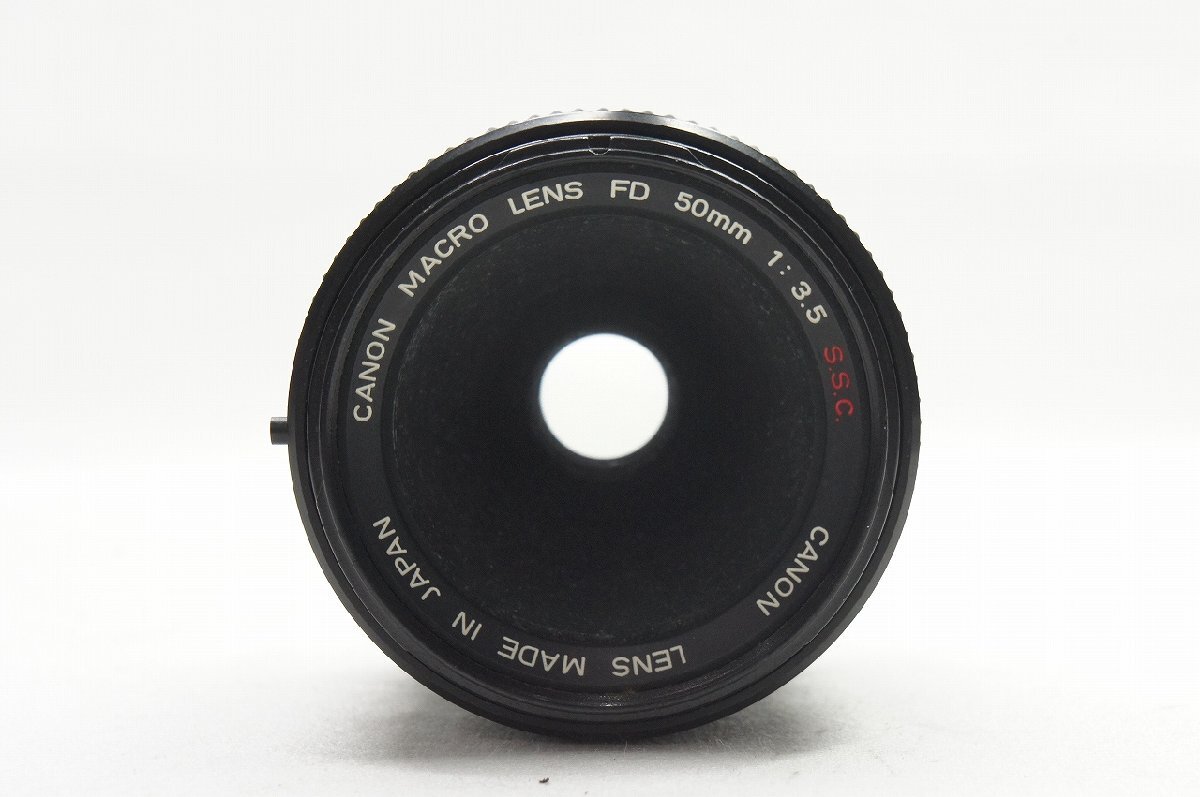 【アルプスカメラ】Canon キヤノン FD 50mm F3.5 MACRO S.S.C. FDマウント 単焦点レンズ 230802bk_画像4