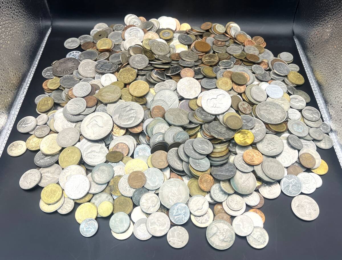 外国銭　大量まとめ　総重量約5.7㎏　紙幣　硬貨　コイン　コレクション　L_画像2