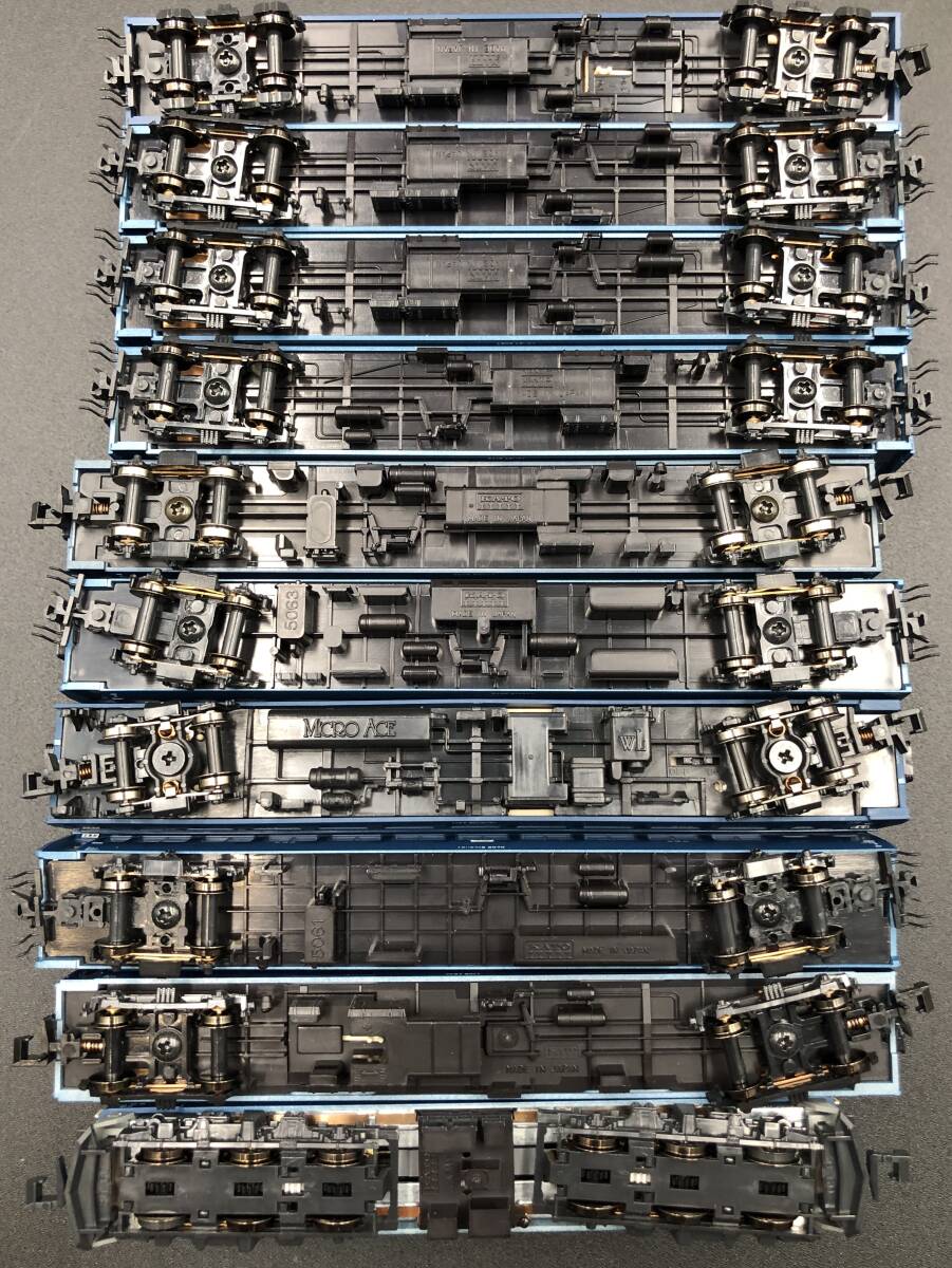 KATO EF62形電気機関車 10両セット 内容(3058×1両 マニ37 2017×1両 マイクロエース オハフネ13 2611×1両 その他7両）2052-22LC_画像4