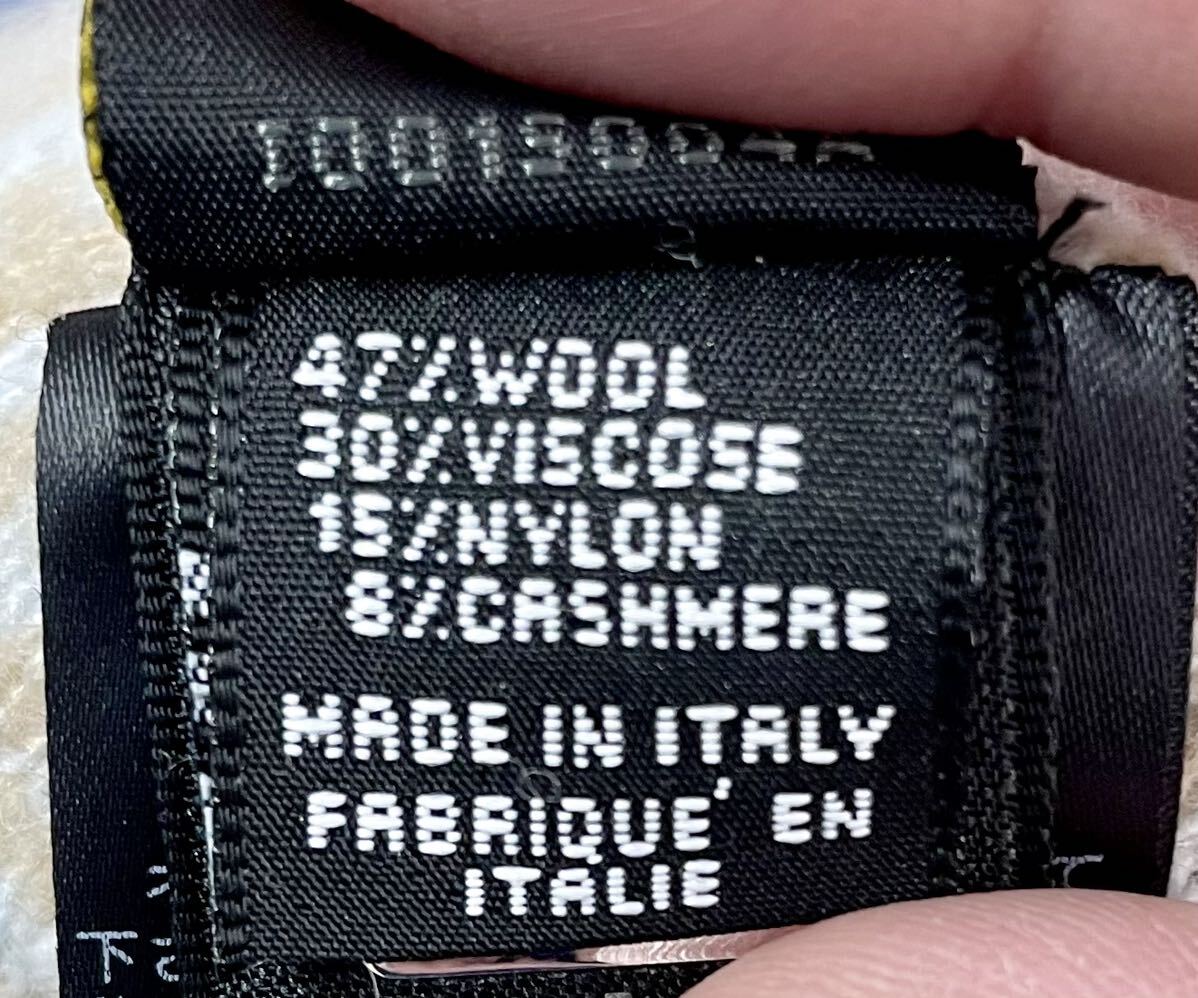 【本物保証】FENDI ウール・カシミア混ニット帽 イタリア製 正規品 フェンディ_画像7