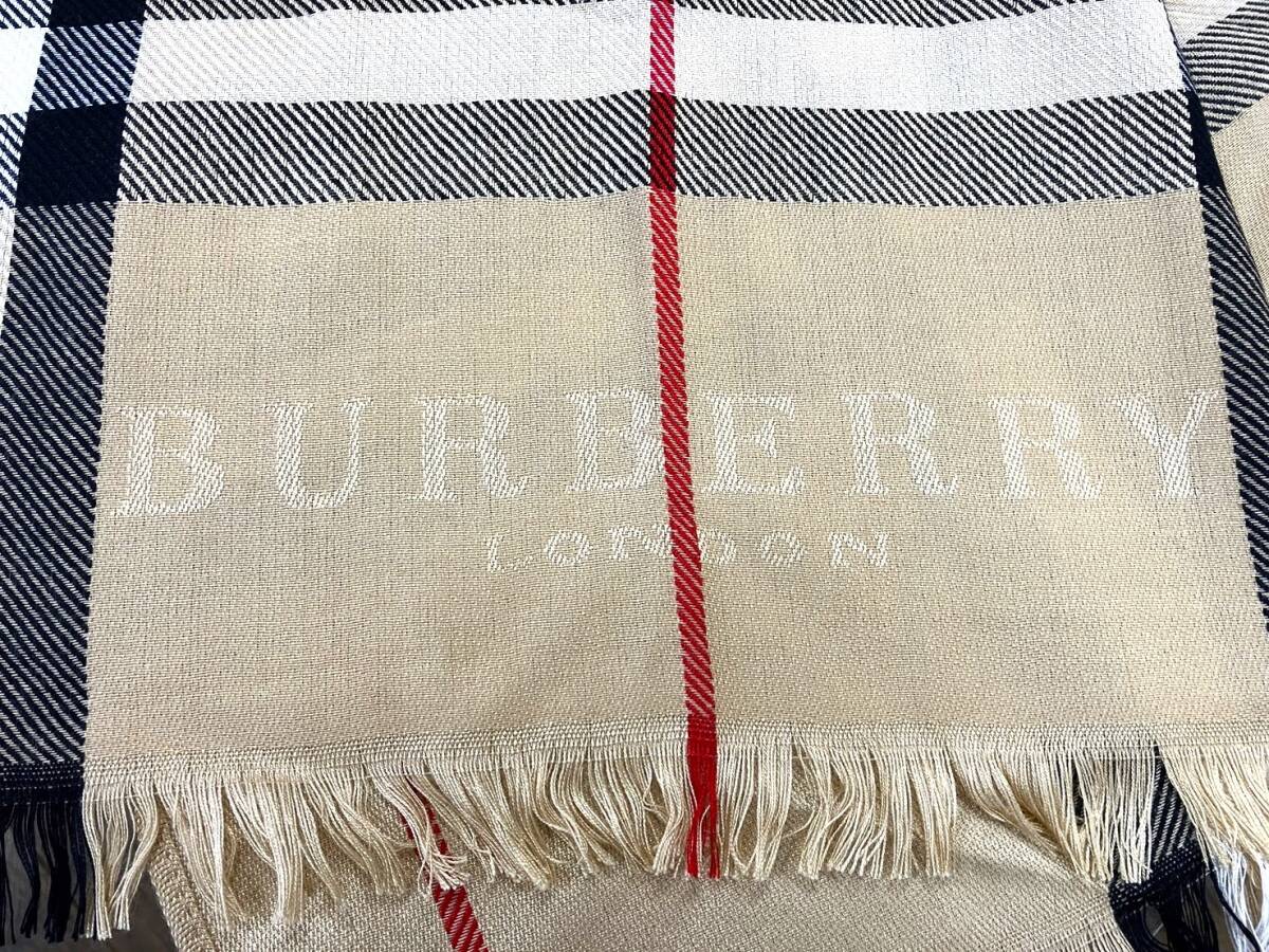 1円～ BURBERRY バーバリー チェック柄 ストール 現状品_画像3