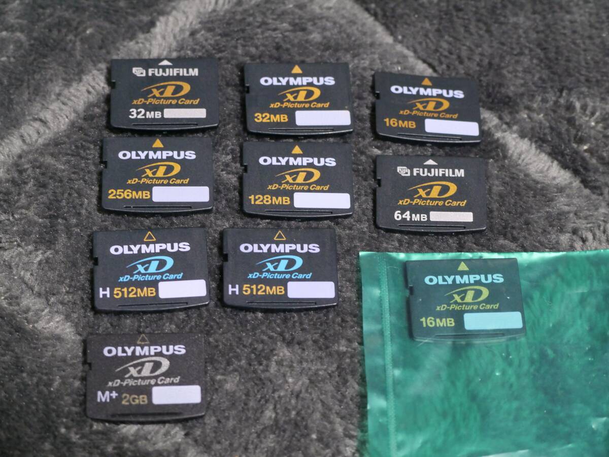 OLYMPUS*FUJIFILM xD Picture card each capacity 10 pieces set operation goods 