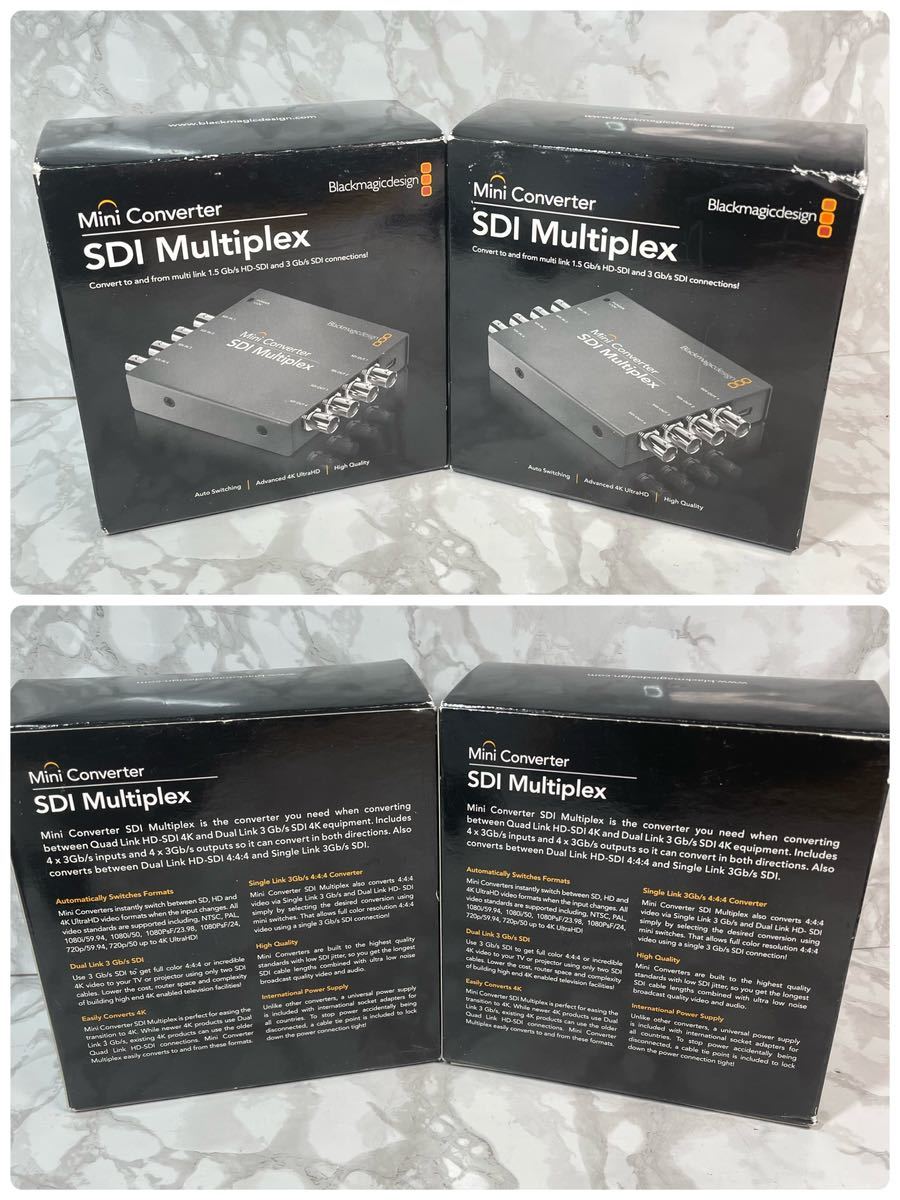 極美品　Blackmagic ブラックマジックデザイン SDI multiplex 4K マルチプレックス　2台セット　ミニコンバーター ミニ　コンバーター_画像9