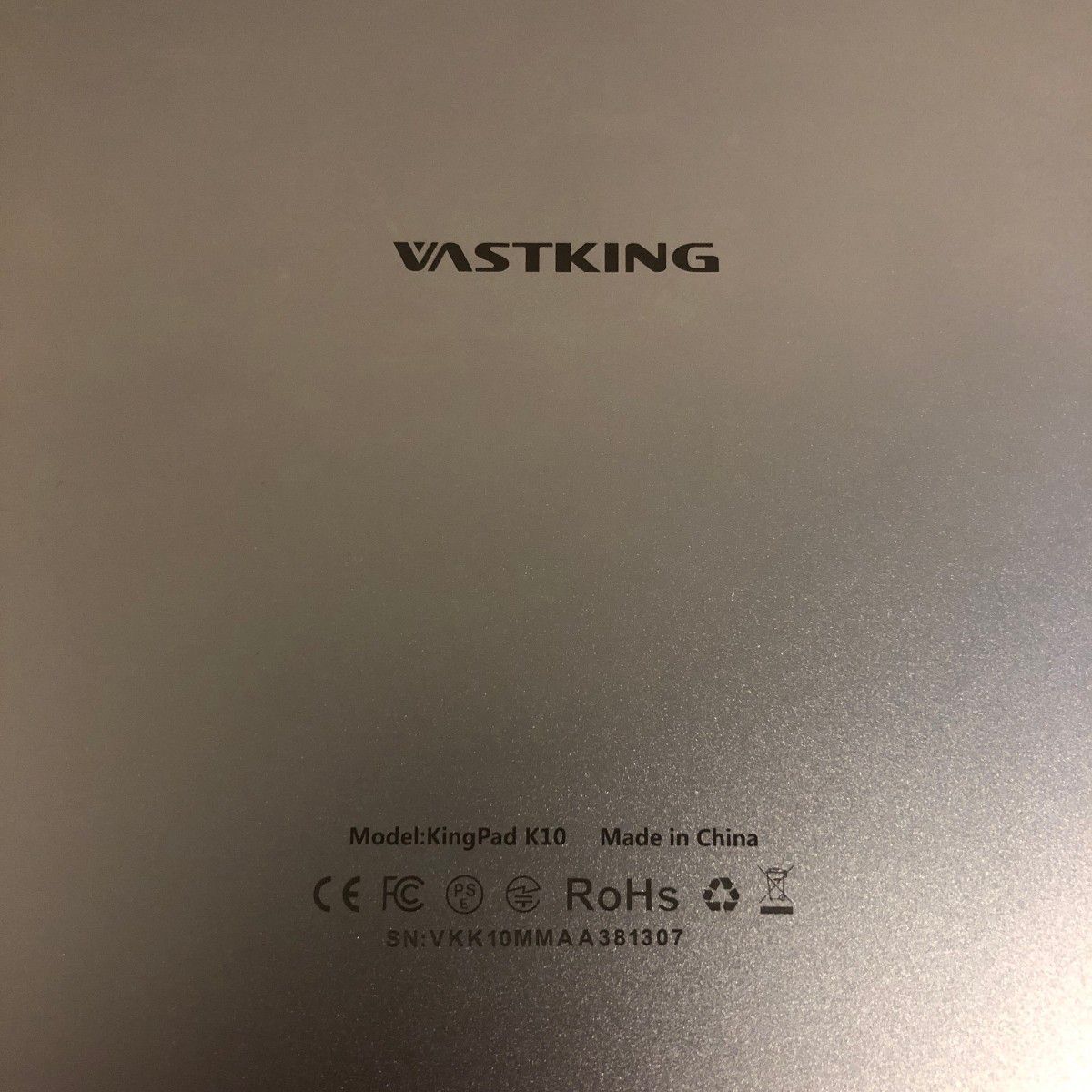 VASTKING KingPad K10 10インチ タブレット シルバー