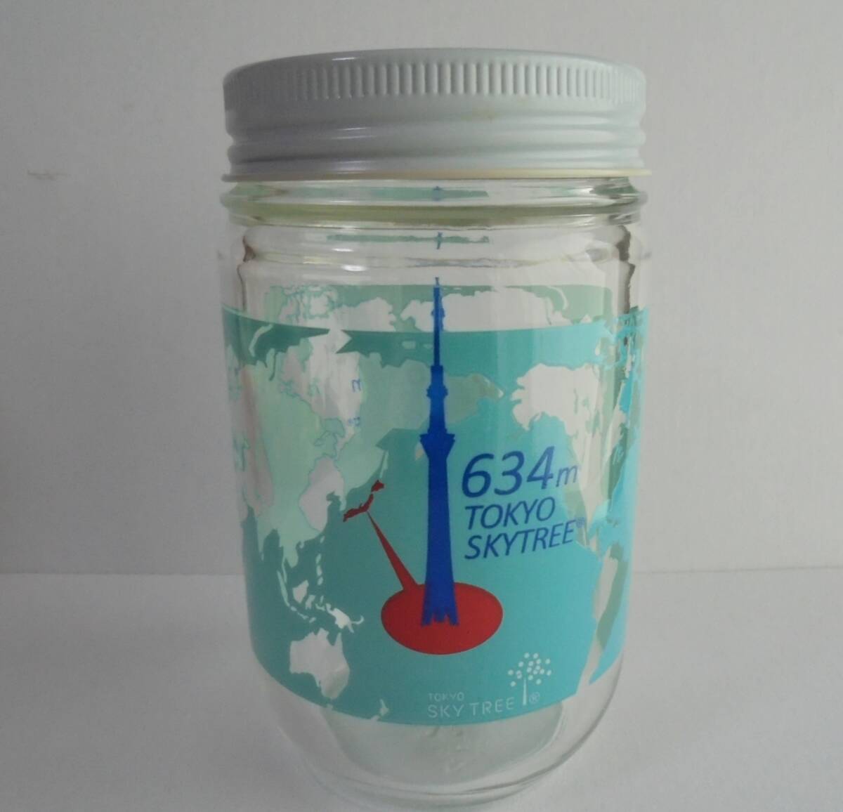 激レア　KEWPIE　空き瓶　東京スカイツリー　保存容器　ガラス製　キューピー_画像1