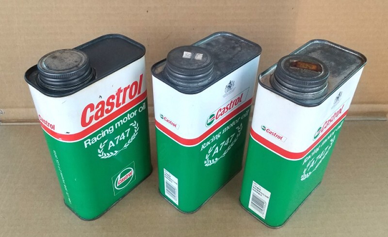 カストロール A747 3缶セット castrol 2ストオイル 当時物 2サイクル_画像5