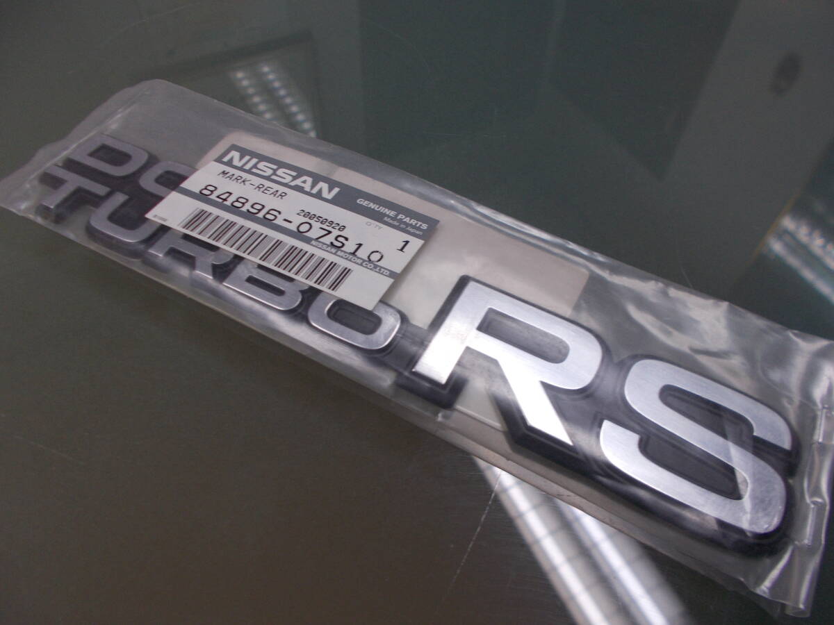 DR30 スカイライン RS ターボ リア エンブレム トランク FJ20 鉄仮面 Ｒ３０の画像2