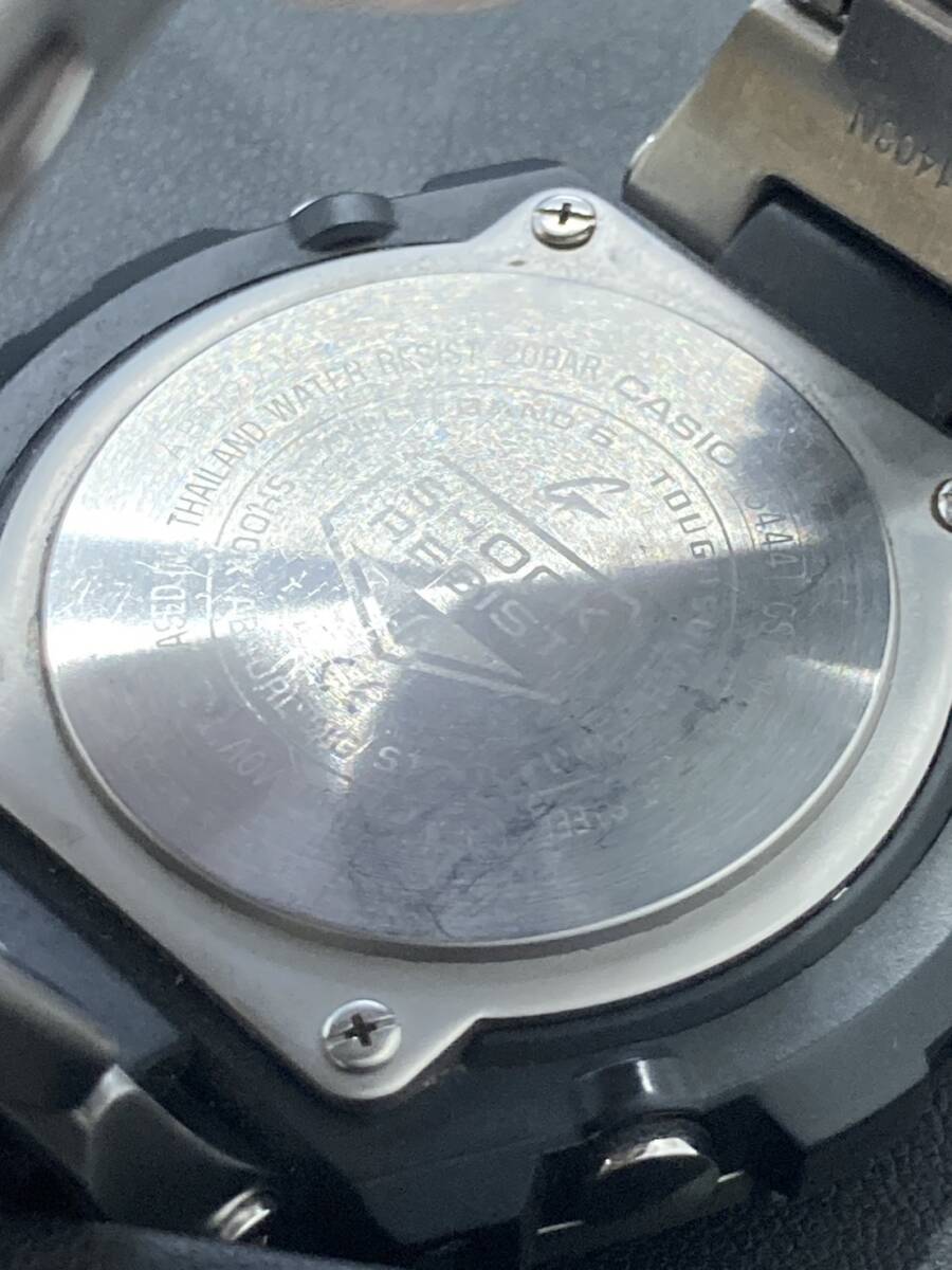 #275 美品 可動品 カシオ CASIO 腕時計 G-SHOCK G-STEEL GST-W110D-1A9JF 電波ソーラー デイデイト 20気圧防水 メンズ 現状品の画像4
