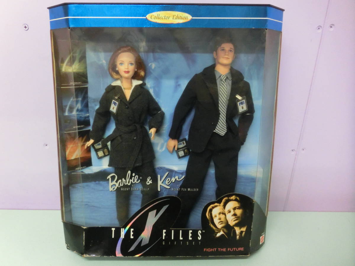 X-ファイル モルダー&スカリー捜査官 フィギュア人形 AGENT MULDER SCULLY マテル Barbie.バービー&ケン KEN ドール Doll