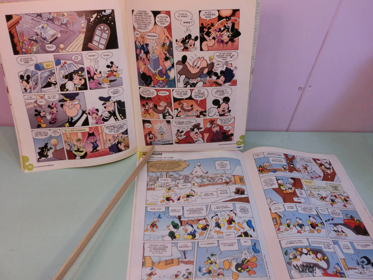  Disney французский язык версия Mickey газета Vintage комикс American Comics *2 шт. комплект hyu-ite.- il -i Дональд др. French comics