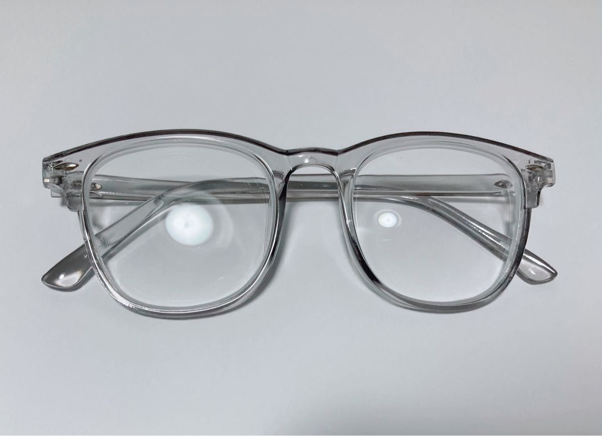 新品未使用　韓国　クリア眼鏡 度入り　透明　お洒落　近視　度あり　矯正　メガネ　