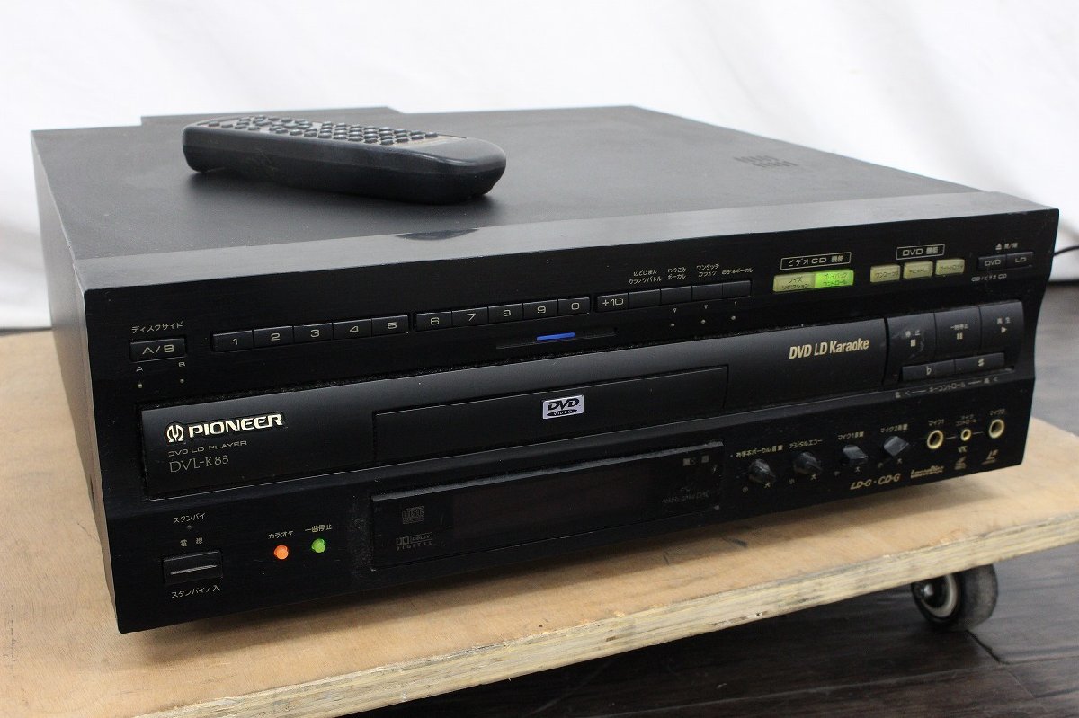 【行董】AZ288BOT45 PIONEER パイオニア DVL-K88 DVD/LD プレーヤー コンパチバブル カラオケ リモコン ケーブル 映像機器 オーディオ機器_画像1