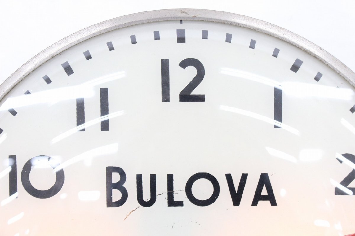 【行董】CBZ01BOT21 BULOVA VINTAGE WALL CLOCK ブローバ 壁掛け時計 ヴィンテージ インテリア アンティーク ※ゆうパ※の画像2