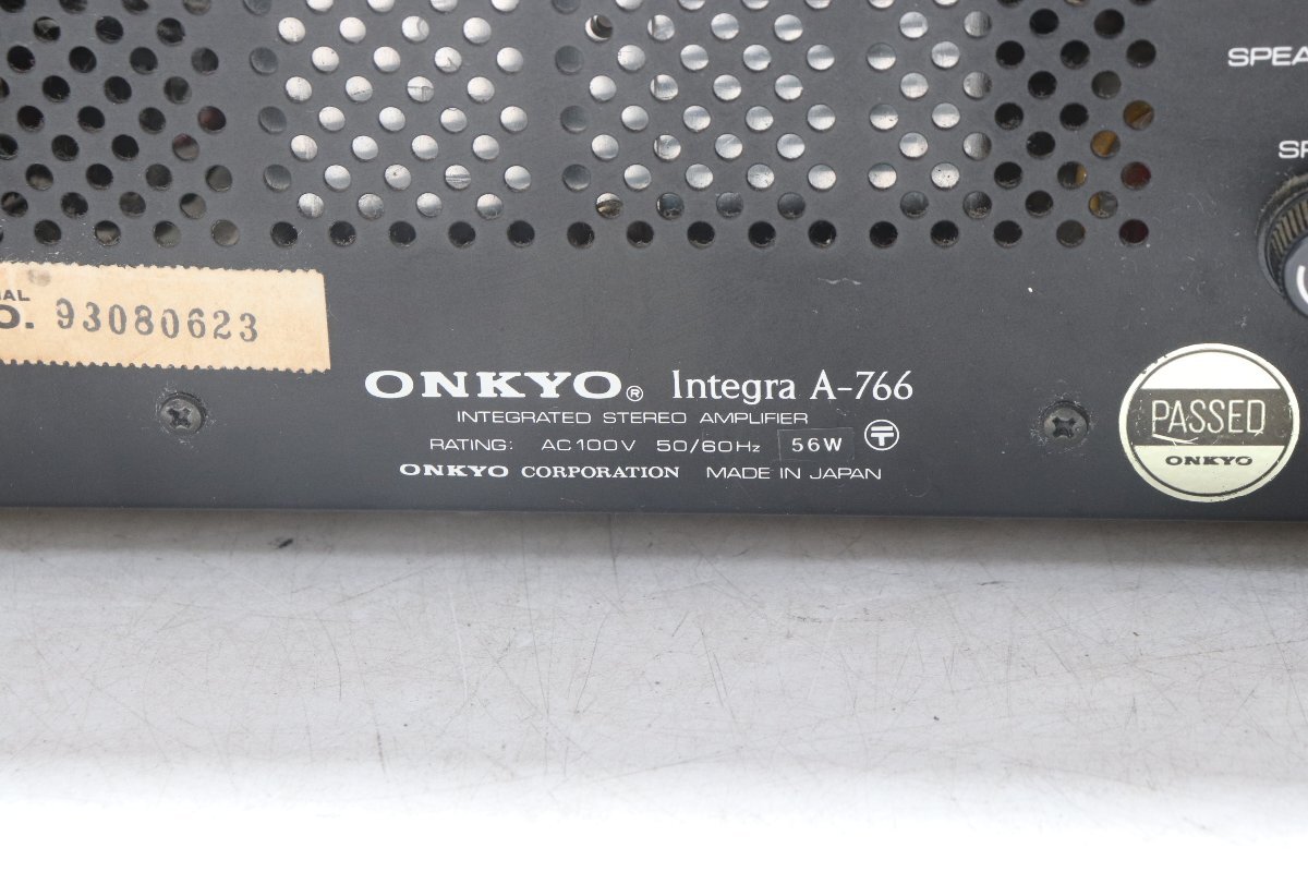 【ト足】CC000CST2O ONKYO オンキョー AM/FM ステレオチューナー T-466 アンプリファイア A-766 音響機器 オーディオ機器_画像3