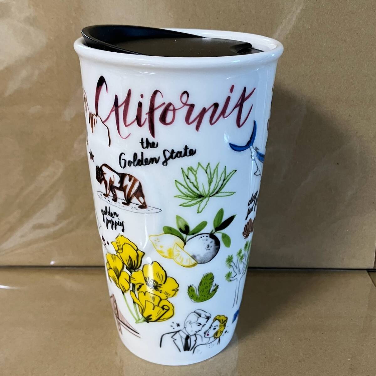 ◆スターバックス◆ STARBUCKS 海外 タンブラー 296ml カリフォルニア California スタバ 限定 陶器製 マグカップ コップ アメリカ _画像1