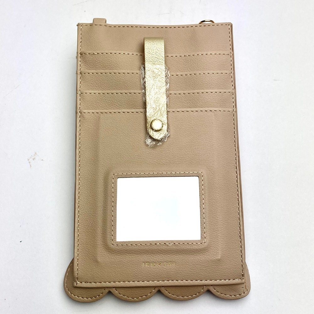 rm) IROMEKI イロメキ ruffle handy for SmartPhone ベージュ系 ショルダーバッグ IRO-PO-2RUBE 外箱付属 中古美品 USED ※簡易梱包_画像3