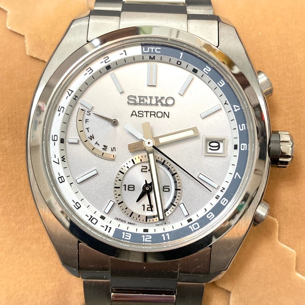 rm) SEIKO セイコー ASTRON アストロン 8B63-0BA0 SBXY009 チタン ワールドタイム ソーラー 電波 腕時計 ウォッチ ※未使用 保管品 箱付の画像2