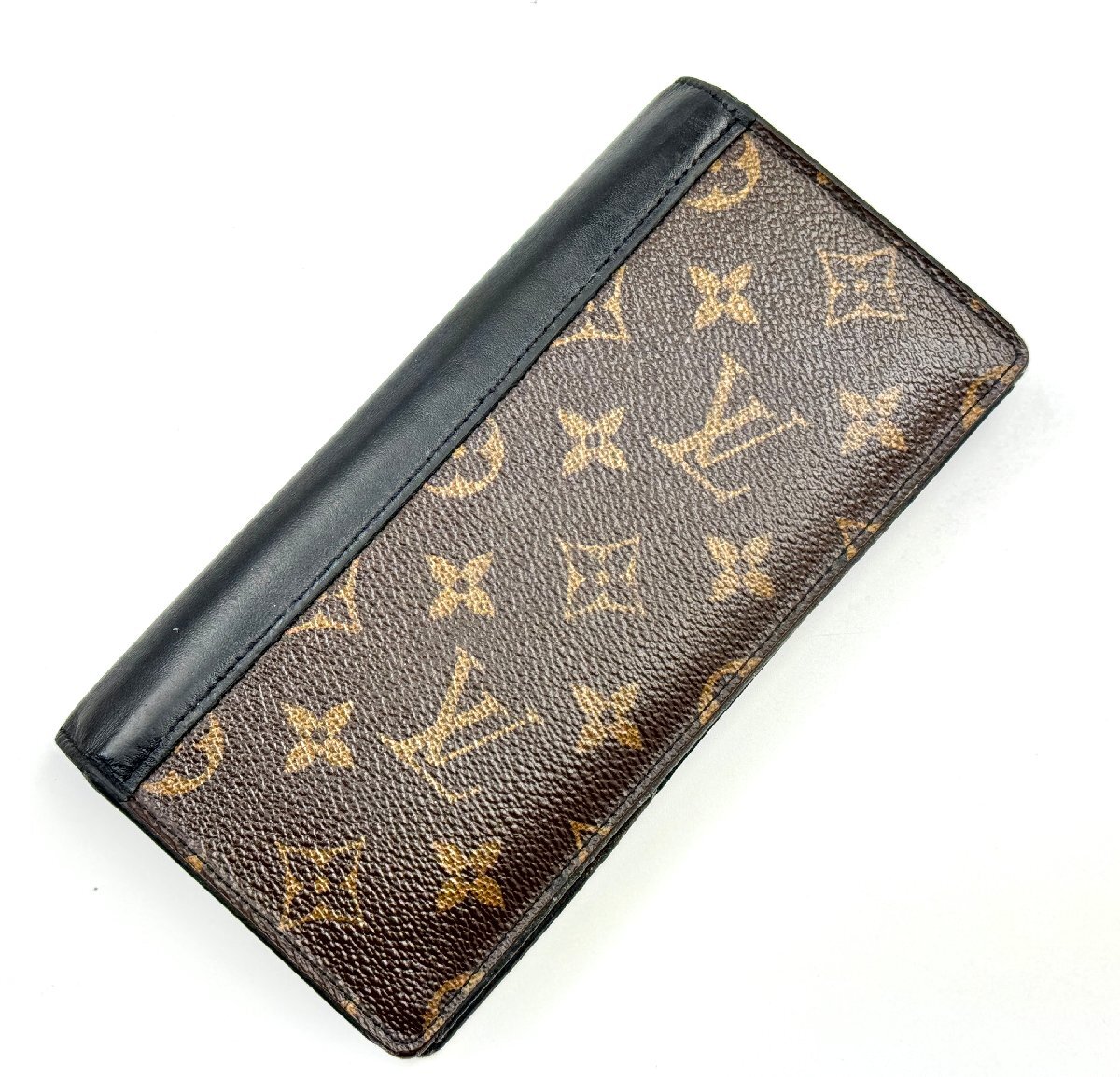 A)LOUIS VUITTON ルイヴィトン モノグラム マカサー ポルトフォイユ ブラザ M69410 二つ折り 長財布 新型 現行品　中古