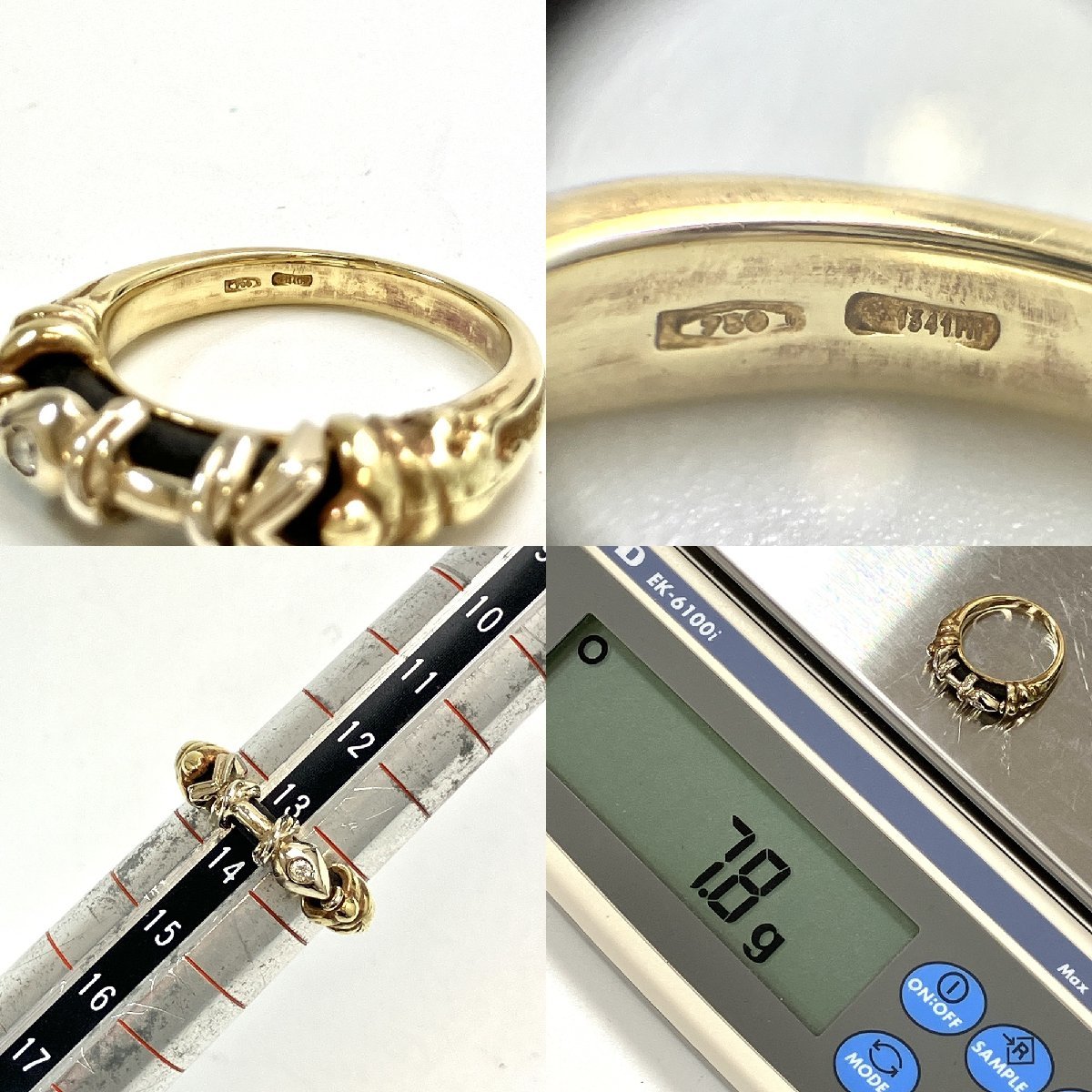 ノーブランド リング 総重量:10.2g/100刻印 ノーブランド リング 総重量:10.2g/100刻印