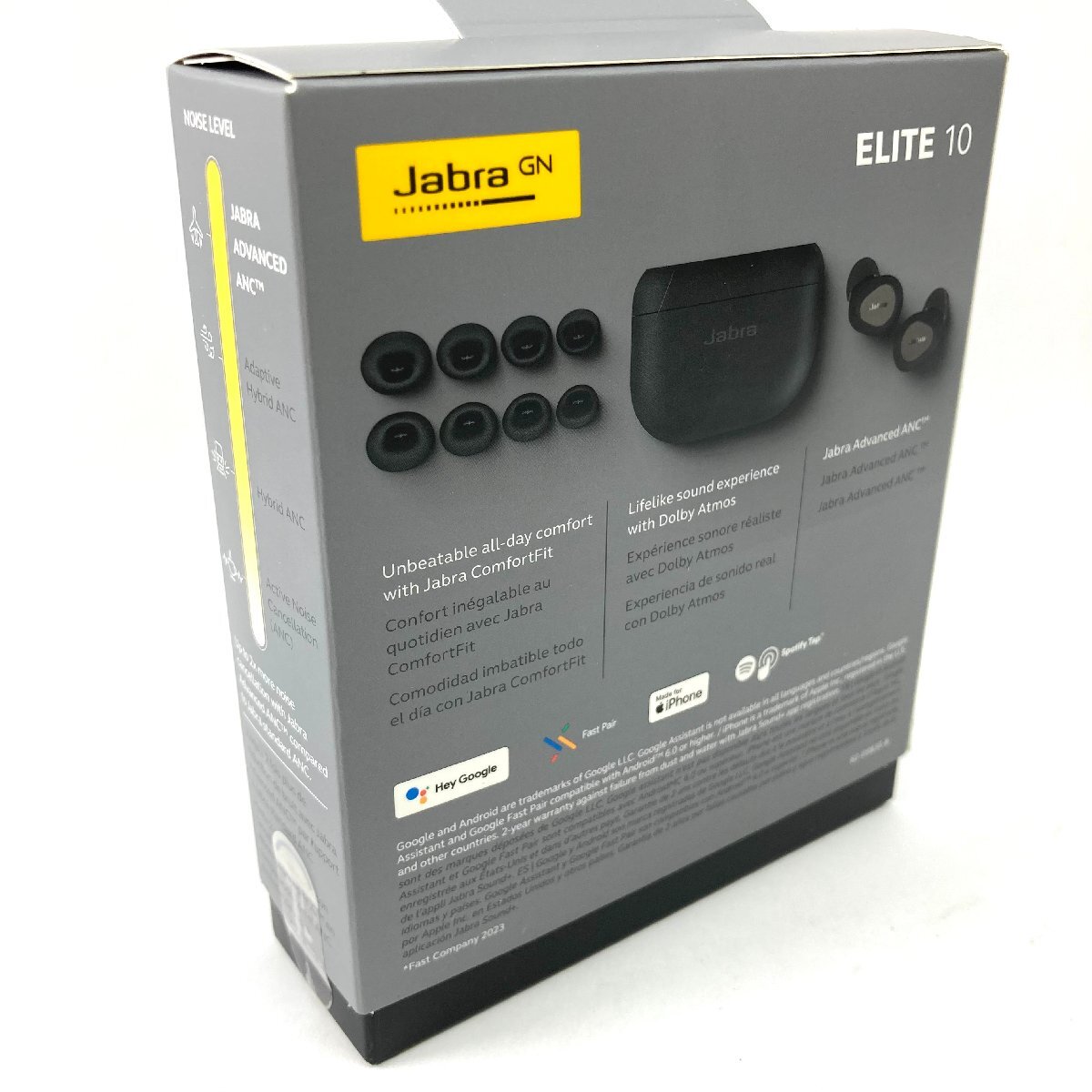 t) JABRA ジャブラ ワイヤレスイヤホン ELITE 10 チタ二ムブラック 完全ワイヤレス ノイズキャンセリング/Bluetooth対応 未使用品_画像9