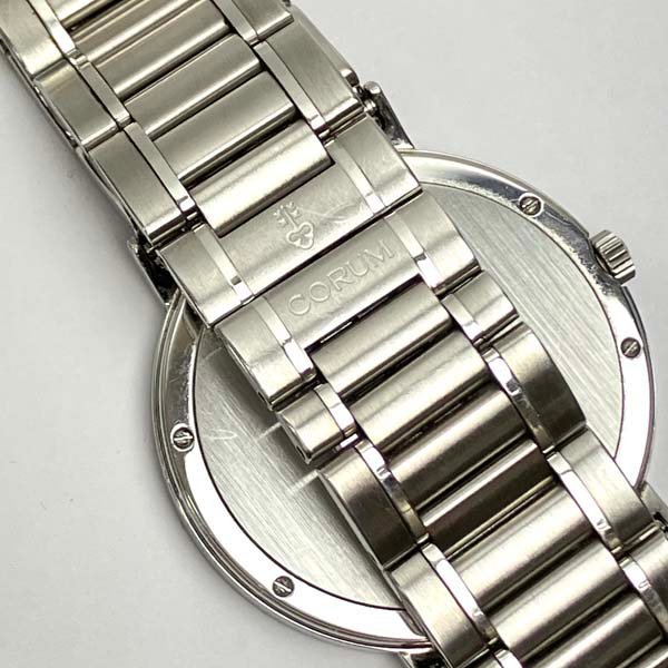 t)コルム CORUM ロムルス ROMVLVS 腕時計 63.171.20 デイト 3針 クオーツ 腕回り約18.5cm ブランド腕時計 中古の画像7