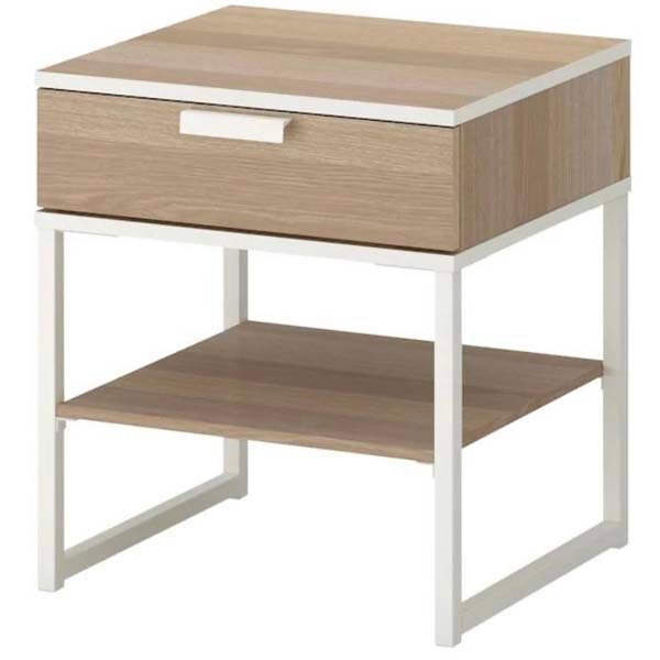 b)イケア IKEA ベッドサイドテーブル トリスィル TRYSIL 403.717.58 家具 W45cm×D40cm×H53cm ※未開封品 簡易梱包発送の画像1