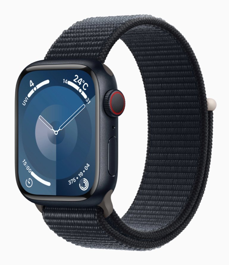 rm) AppleWatch アップルウォッチ Series 9 GPS + Cellularモデル 41mm ミッドナイトアルミニウムケース スポーツループ MRHU3J/A 未使用の画像1