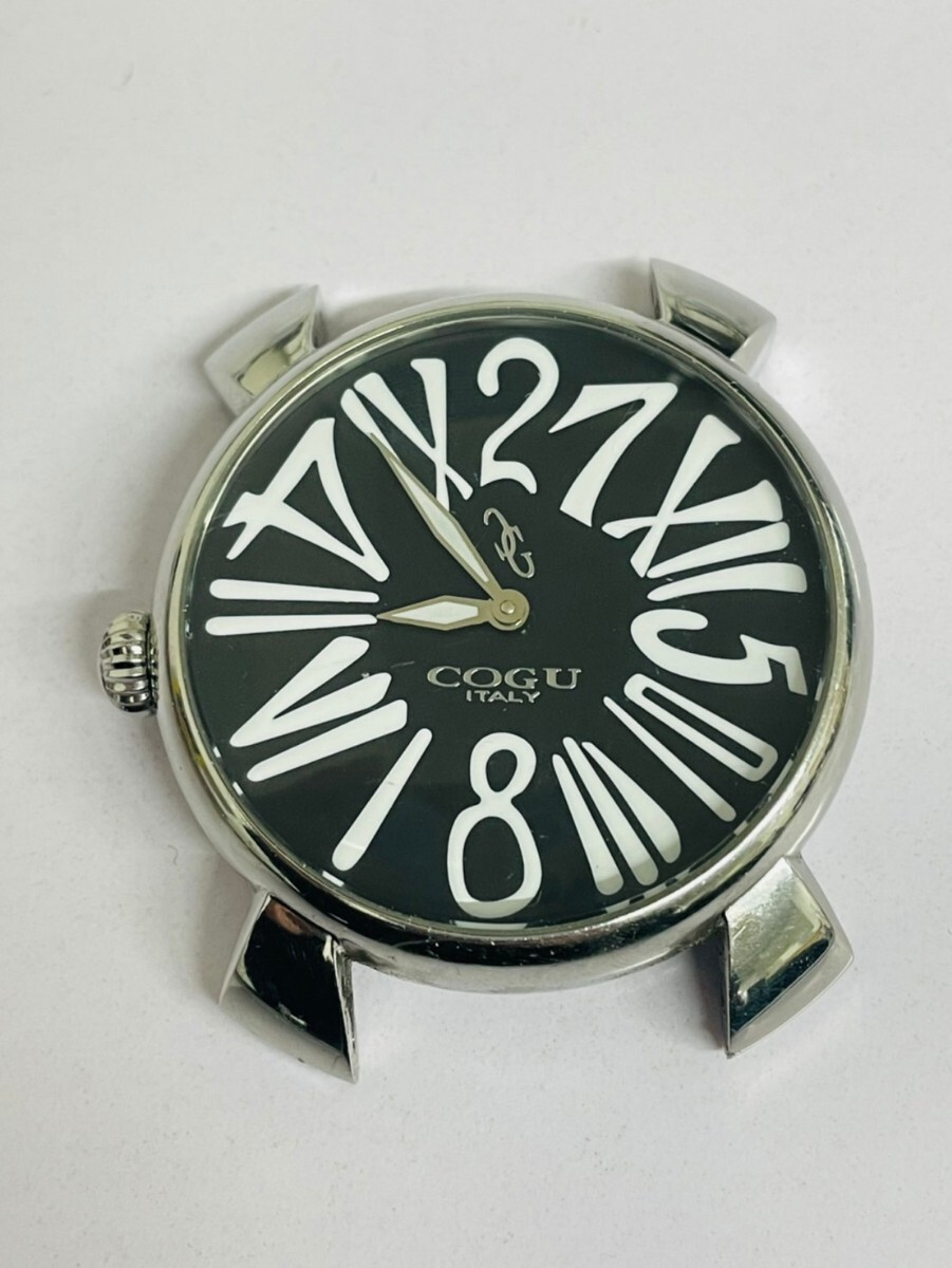 中古美品　不動品　COGU 腕時計 コグ　自動巻き　裏蓋スケルトン　メンズ　4046_画像1