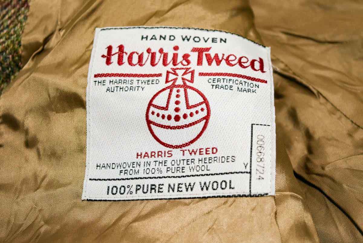 Harris Tweed ハリス ツイード 2釦 胡桃釦 ツイード テーラード ブレザー ジャケット L 冬 (R00101818)_画像3