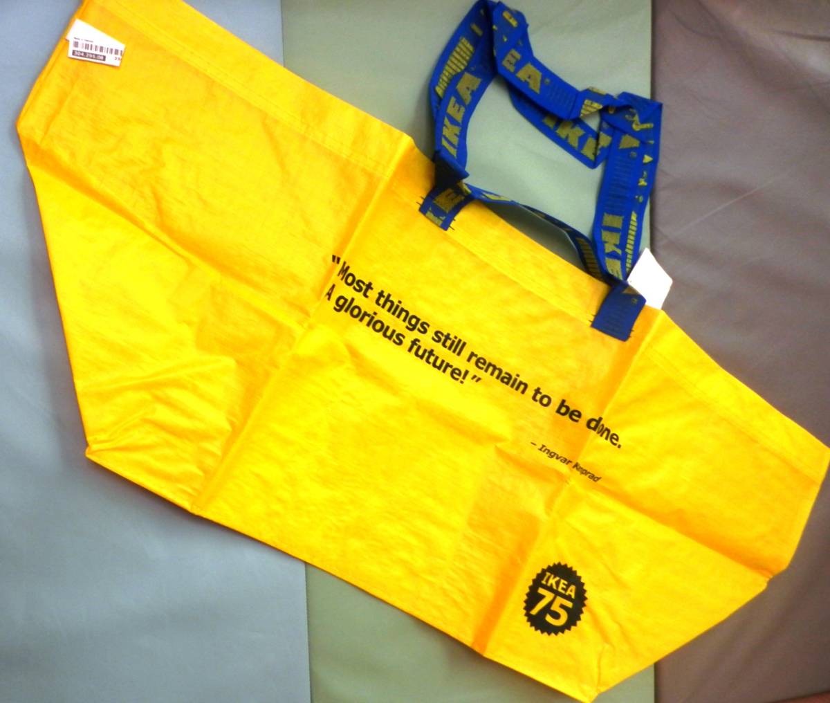  hard-to-find tag equipped IKEA Ikea 75 anniversary commemoration limited goods yellow bag blue bag L size unused regular goods 