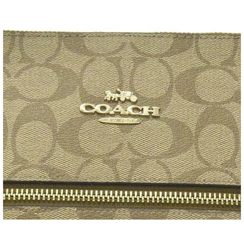 【訳アリ】コーチ COACH ショルダーバッグ F79609 IMCBI カーキ／ブラック カーキ シグネチャー アウトレット品