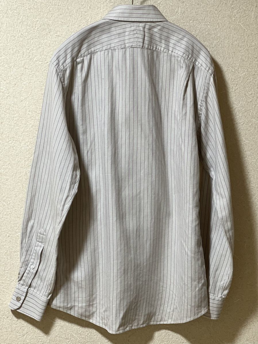 【Hermes】cotton100% shirt （サイズ:16 1/2 - 42 XL相当） 90s -00s / マルジェラ charvet prada gucciギャルソン コモリ _画像6