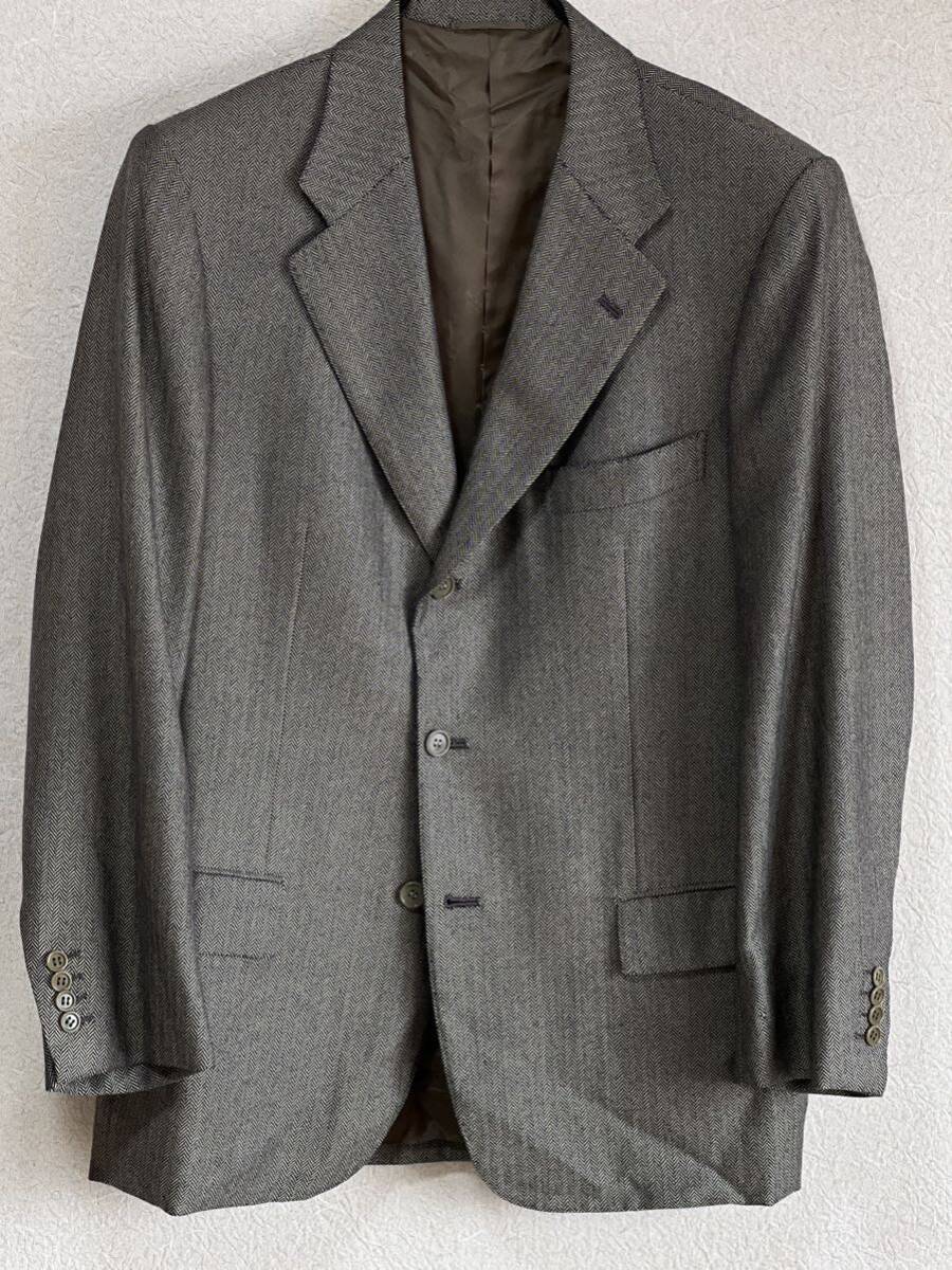 【Kiton】テーラードジャケット cashmere100% （サイズ:52 XL相当） 1990s OLD / 千鳥柄 hermes brioni lolopiana ゼニア アルマーニ_画像1