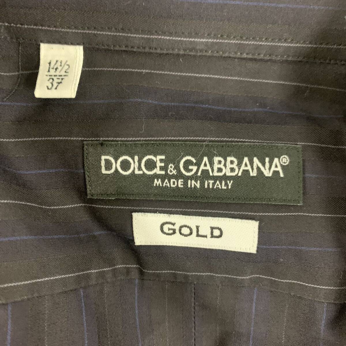 DOLCE GABBANA ドルチェ ガッバーナ 長袖 シャツ 長袖シャツ SR-G5576T FB5G6 ドルガバ 現状品 カ4_画像7