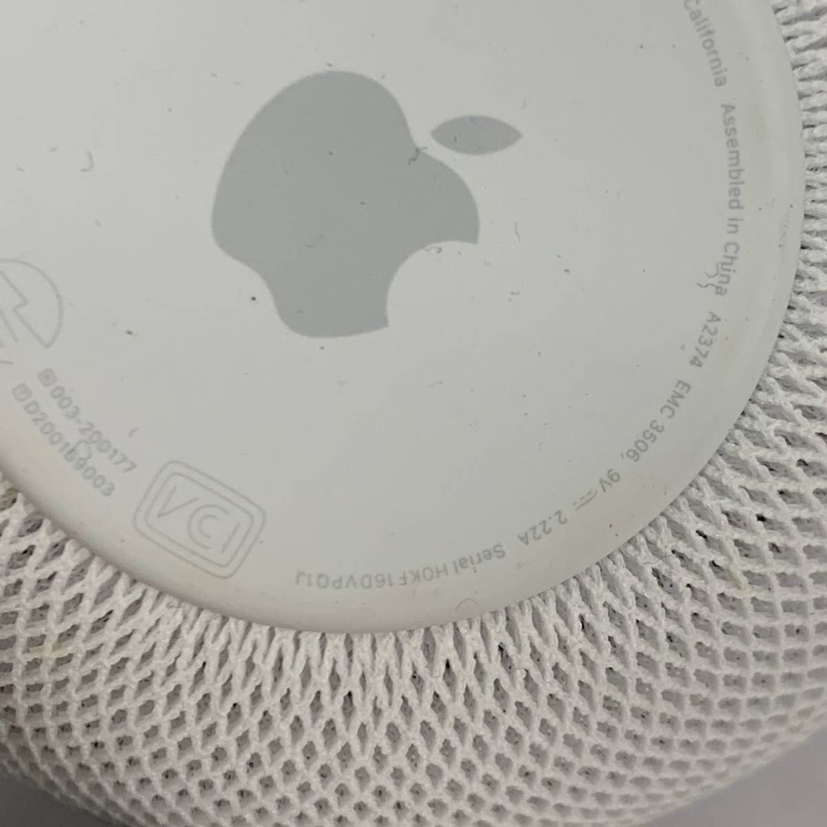 動作未確認 Apple Home Pod A2374 ホワイト 現状品 カ15_画像6