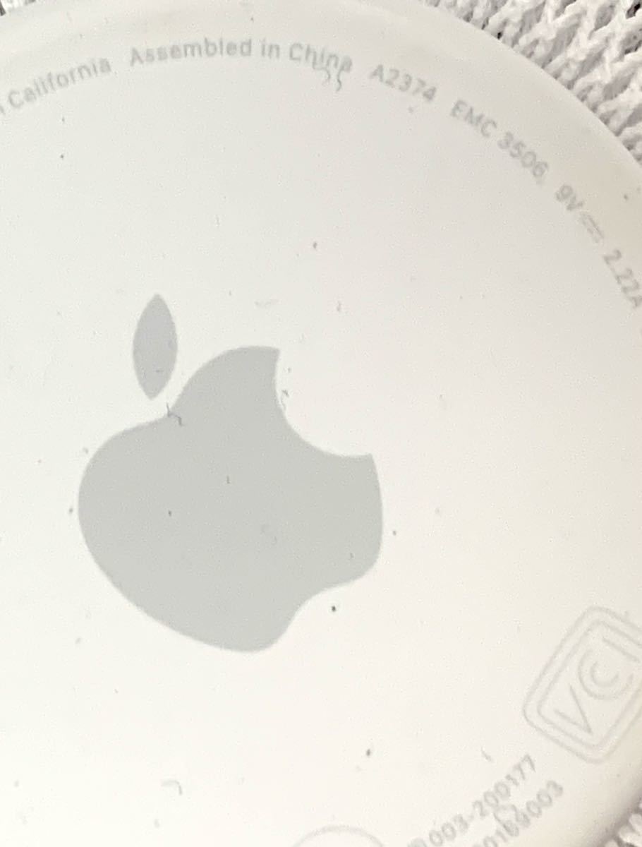 動作未確認 Apple Home Pod A2374 ホワイト 現状品 カ15_画像5