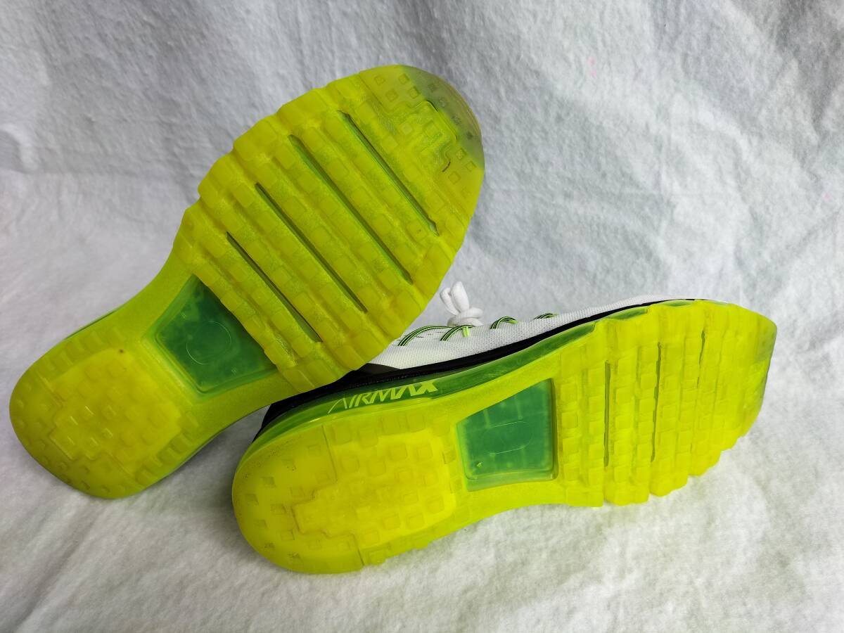 ♪ナイキ製シューズ エアマックス ランニング ジョギング 運動靴 スニーカー 698902-107 28.5cm◆NIKE AIR MAX 2015 White Volt 送料無料！_画像10