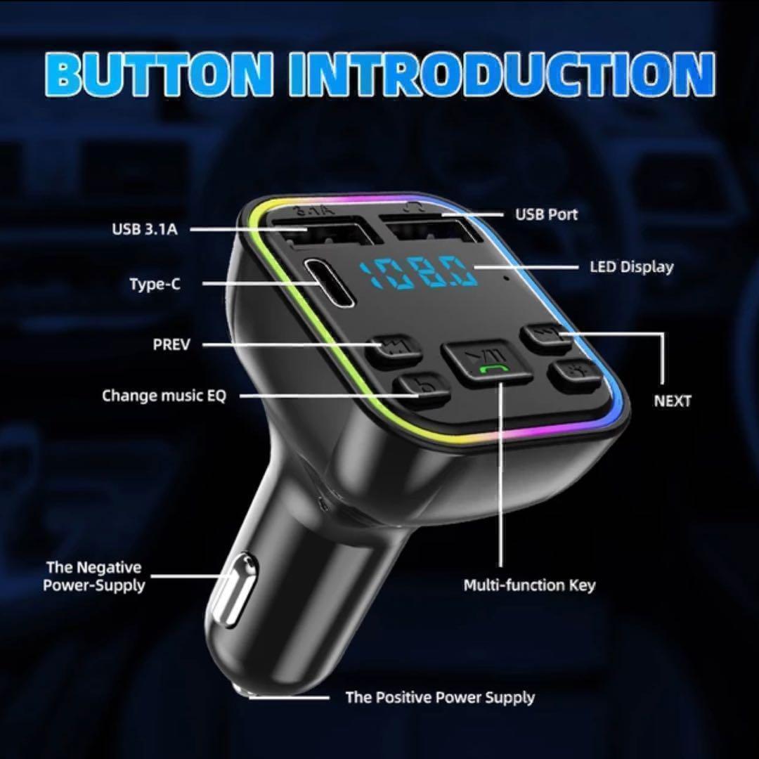 fm transmitter Bluetooth charger charge music reproduction hands free A3