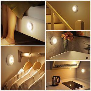  white color 3 piece set person feeling sensor light underfoot light Night light safety light K6