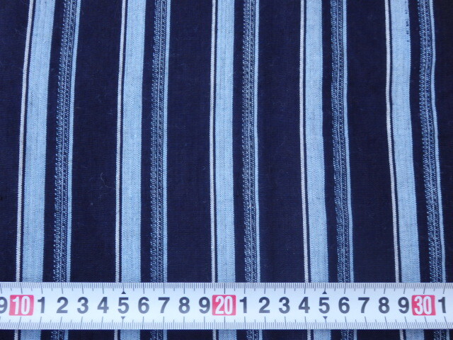 ●木綿羽織：７：●縞●藍染●織●保存状態良好●着用可能●手仕事●長羽織●の画像2