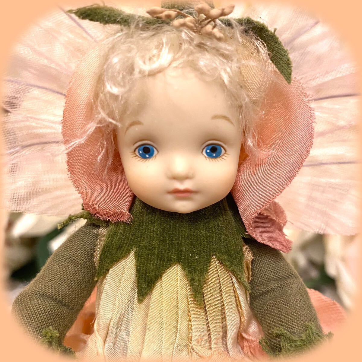 . month ... little L fins pyu Arrows pink Fairy of Flower doll bisque doll literary creation doll porcelain flower fea Lee 