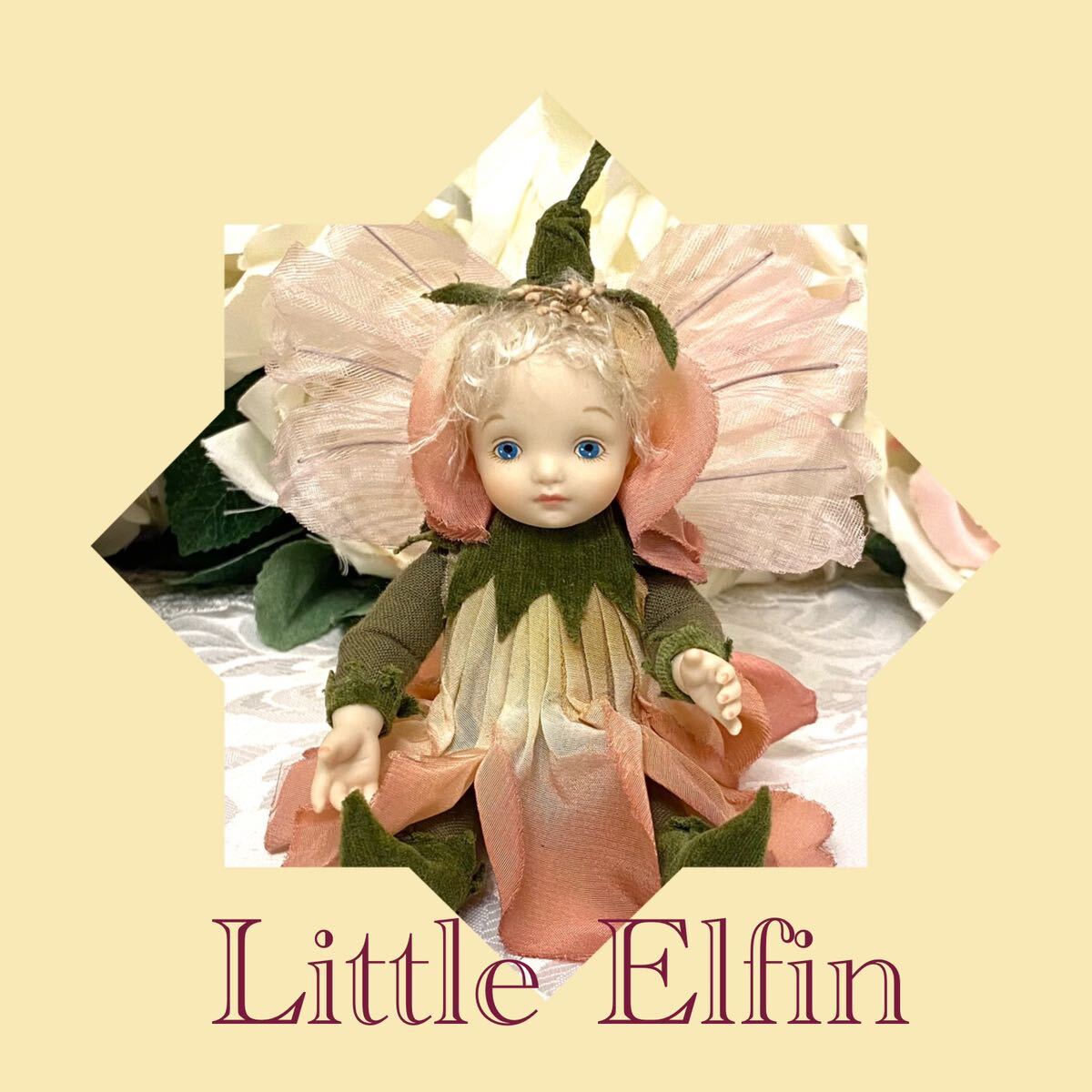 . month ... little L fins pyu Arrows pink Fairy of Flower doll bisque doll literary creation doll porcelain flower fea Lee 