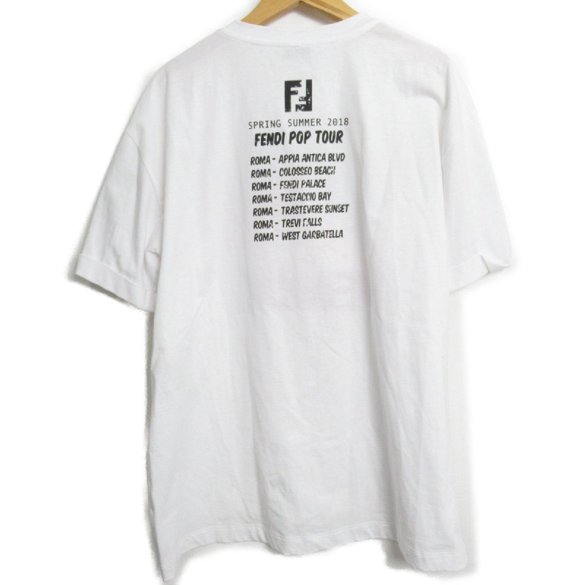  Fendi футболка бренд off FENDI хлопок короткий рукав футболка хлопок б/у женский 