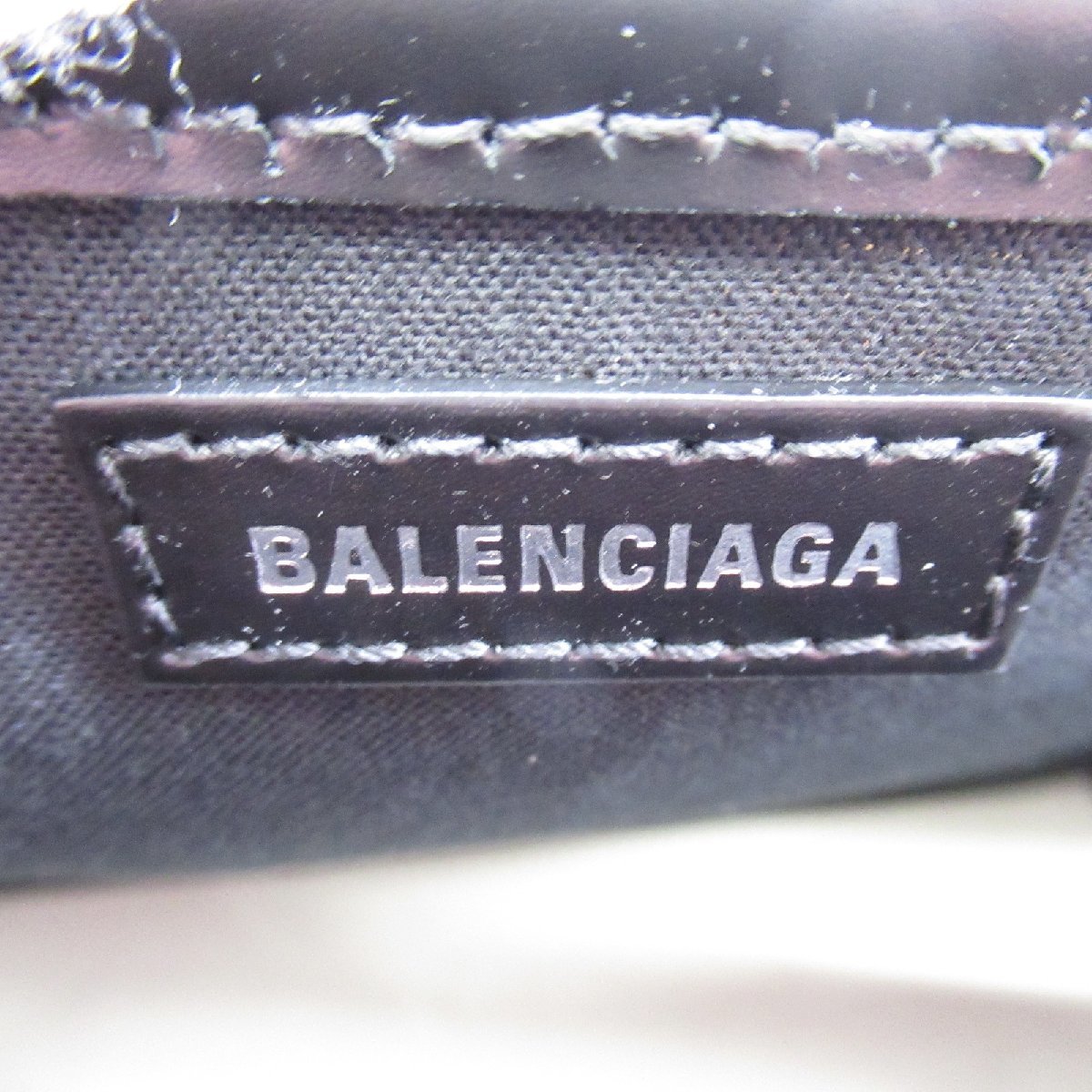 バレンシアガ ネイビー スモール カバス ブランドオフ BALENCIAGA キャンバス トートバッグ コットンキャンバス レディース_画像6