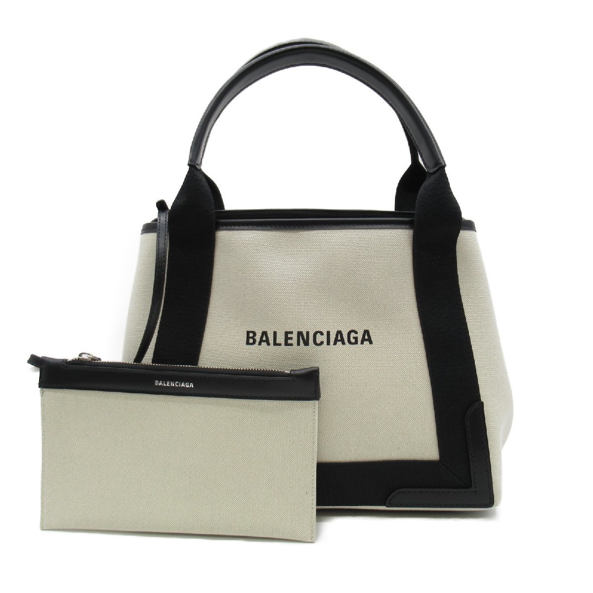 バレンシアガ ネイビー スモール カバス ブランドオフ BALENCIAGA キャンバス トートバッグ コットンキャンバス レディース_画像1