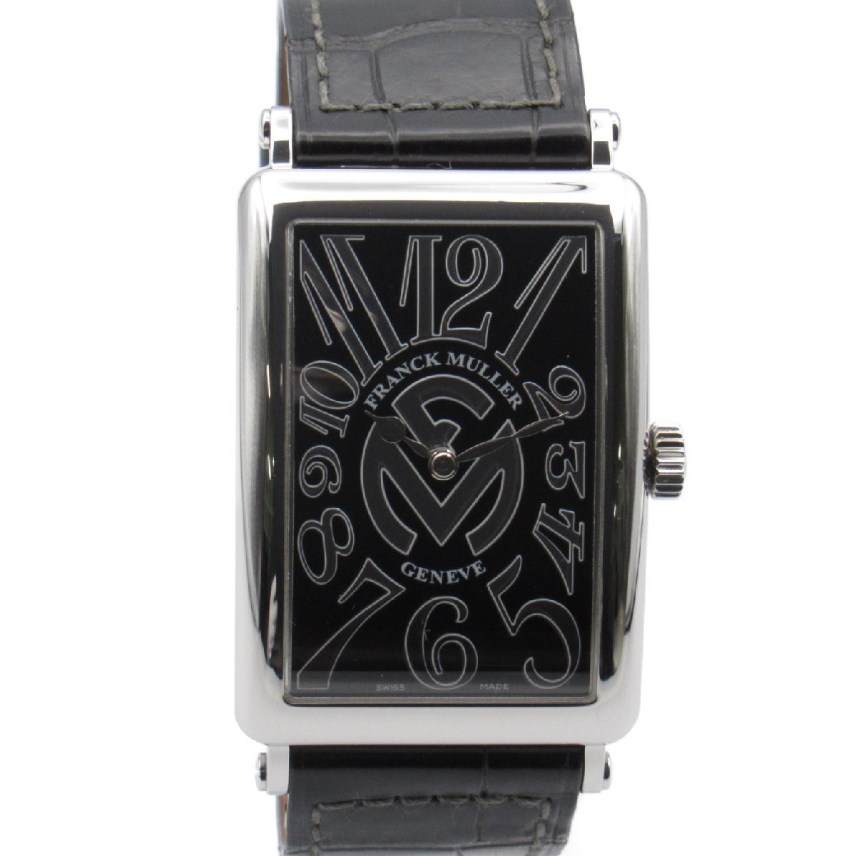 フランクミュラー ロングアイランド ブランドオフ FRANCK MULLER ステンレススチール 腕時計 SS/革 中古 メンズ