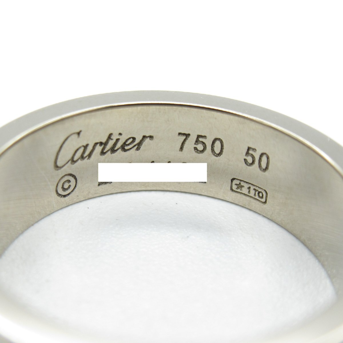 カルティエ ラブリング ブランドオフ CARTIER K18WG（ホワイトゴールド） リング・指輪 750WG 中古 メンズ レディース_画像4