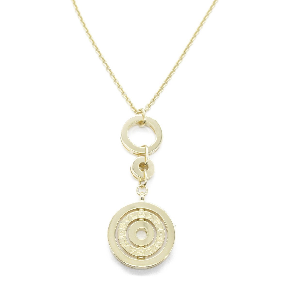  BVLGARY Astra -re necklace brand off BVLGARI K18( yellow gold ) necklace 750YG used men's lady's 