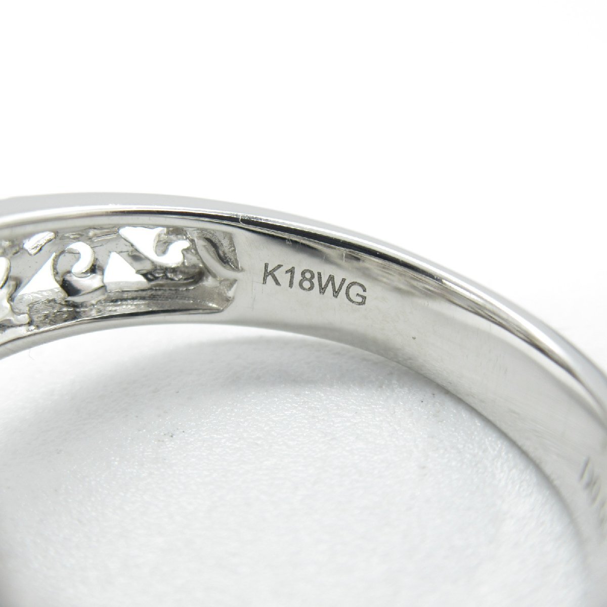 ジュエリー ダイヤモンド リング ブランドオフ JEWELRY K18WG（ホワイトゴールド） リング・指輪 K18WG 中古 レディース_画像4